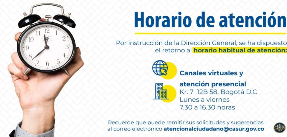 Horario de atención