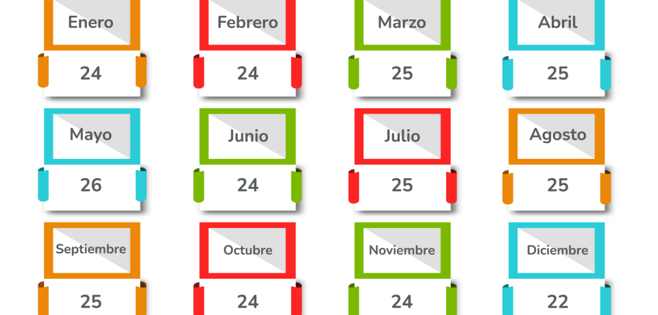 calendario cuadrado