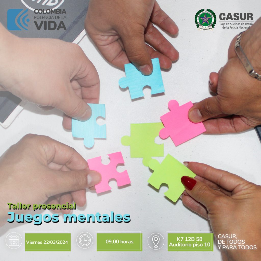 El programa de recreación, deporte y cultura en articulación con la Dirección de Veteranos y Rehabilitación Inclusiva - DIVRI del área de neuropsicología, cordialmente invita a los afiliados y beneficiarios a participar de esta actividad que tiene como objetivo enseñar ejercicios de estimulación física y cerebral, el viernes 22/03/2024 a las 09:00 horas en la Kra. 7 12B 58, auditorio piso 10.